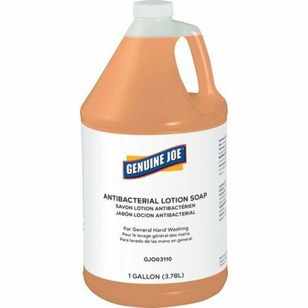 BSC PREFERRED Genuine Joe Soap, Antibacterial, Lotion, 1 Gallon, Orange GJO03110